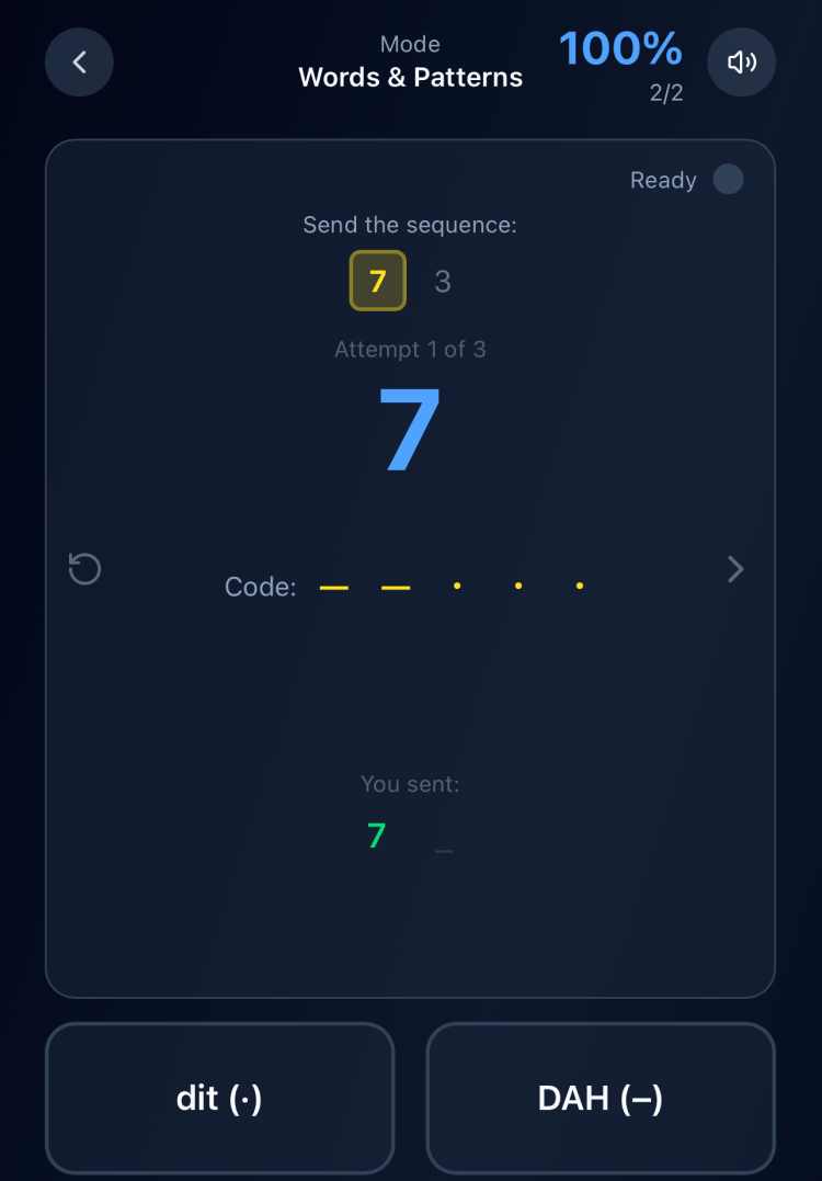 Pattern Copy mode in dit&bull;DAHs